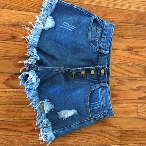 Denim shorts